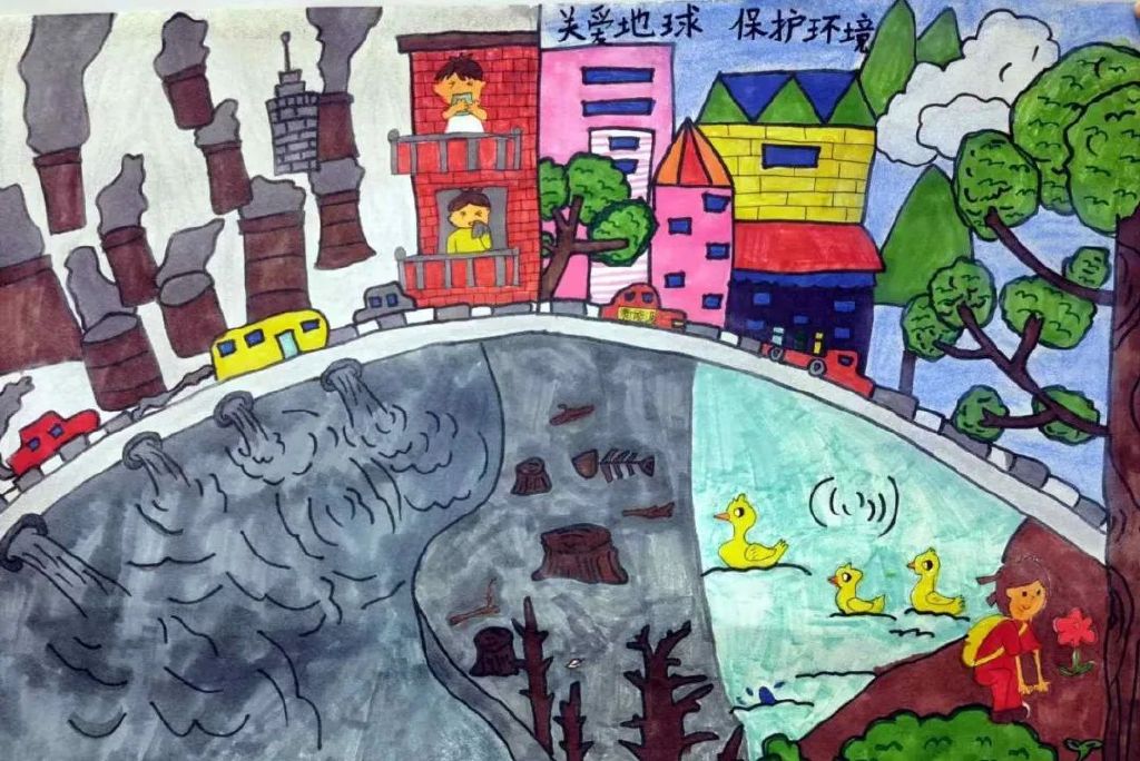 童心绘环保丨全市中小学生环保绘画大赛作品赏析36