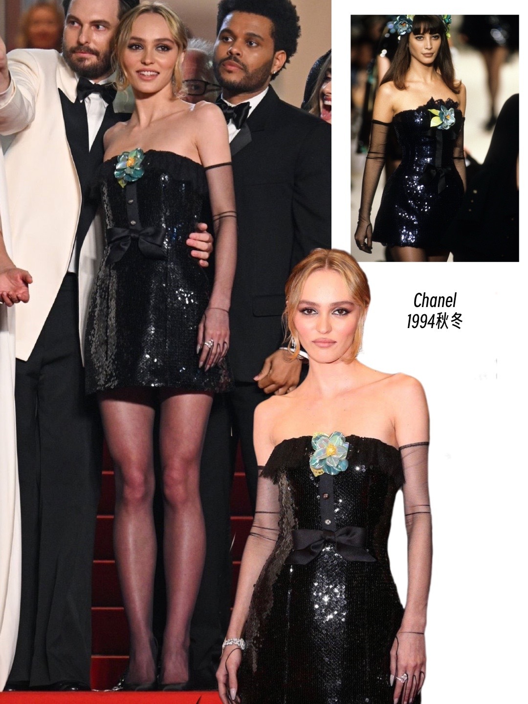 lily rose depp亮相戛纳电影节红毯,香家宠儿穿古董裙……_高清图集