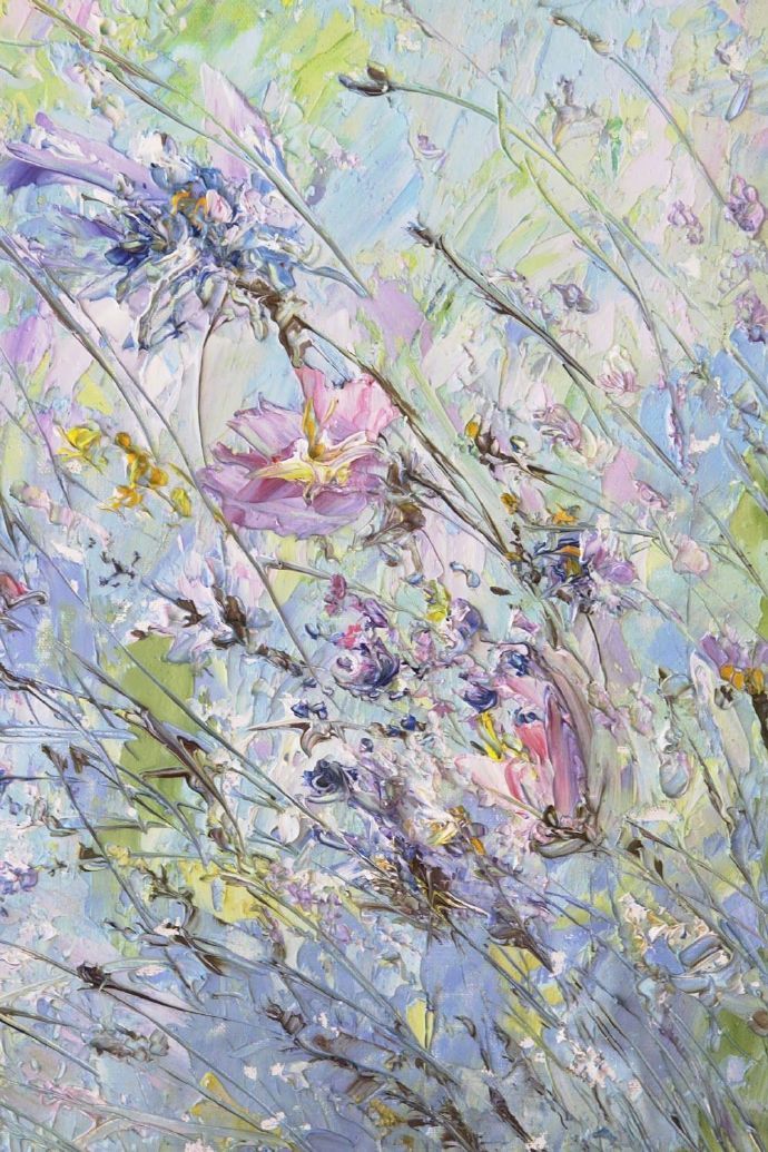 笔触肌理花卉画家 matkina marina