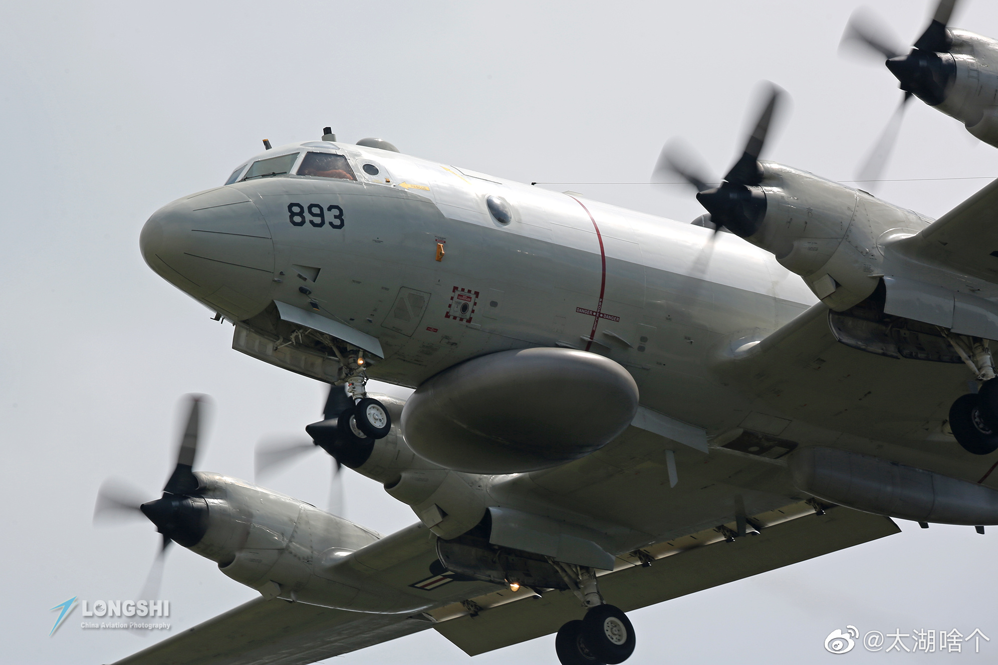 在2月6日美国海军出动编号为159893的ep-3e白羊座电子侦察机……_高清