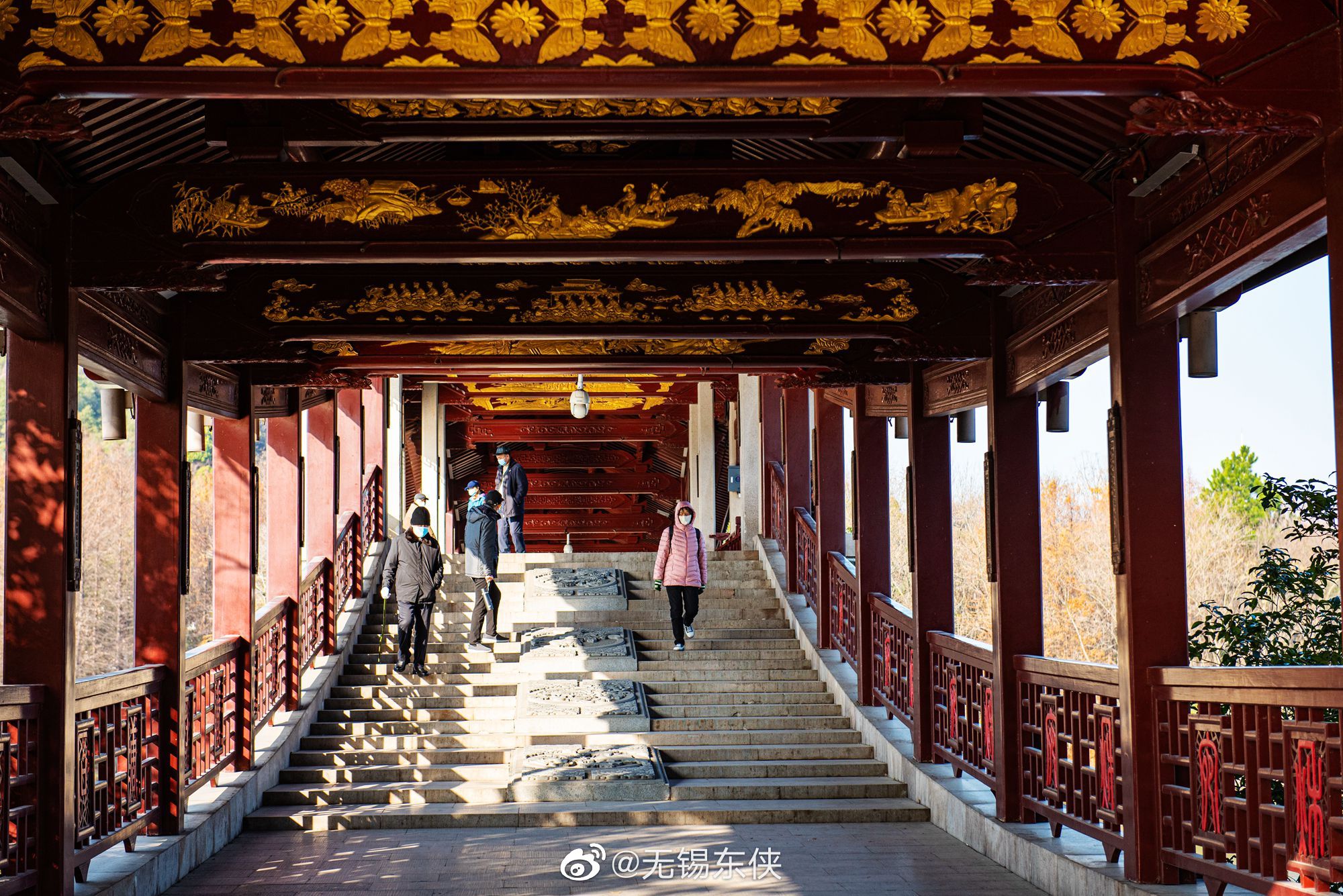 石塘桥是横跨长广溪湿地上的一座廊桥……|长广溪湿地|廊桥|横桥