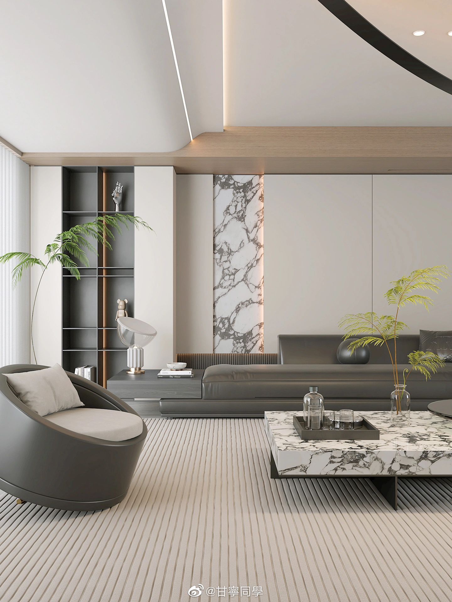 130平米意式极简轻奢风