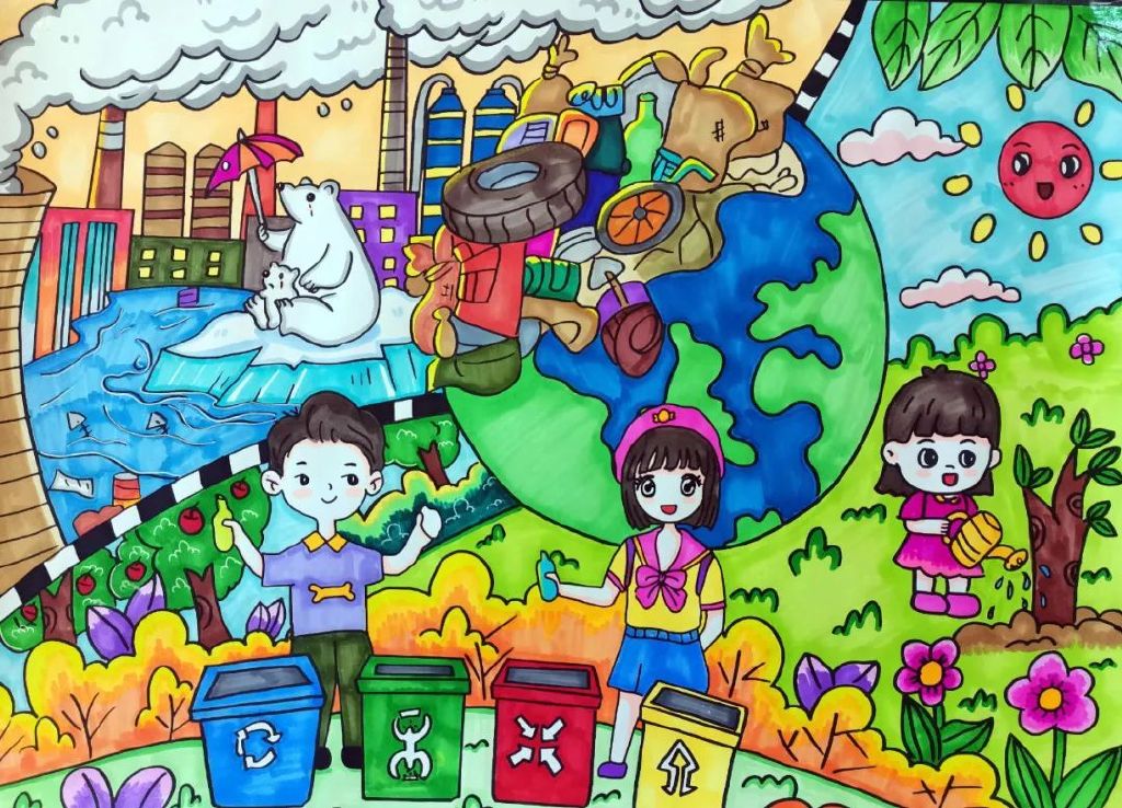 童心绘环保丨全市中小学生环保绘画大赛作品赏析36