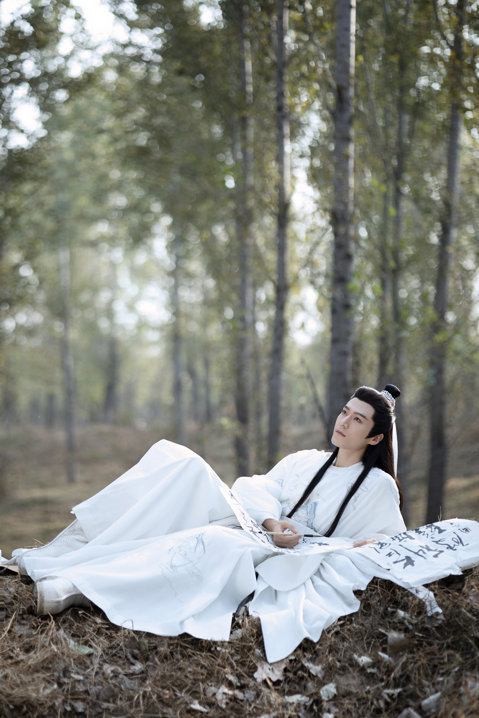 茅子俊出新图了白衣少侠鲜衣怒马这气质和状态简直了