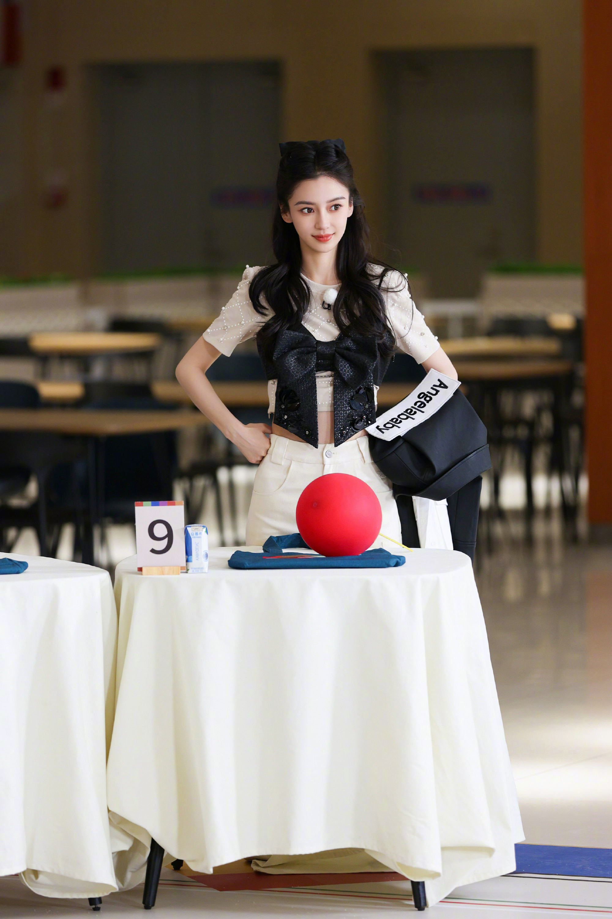 angelababy奔跑吧造型今天是蝴蝶公主嘛