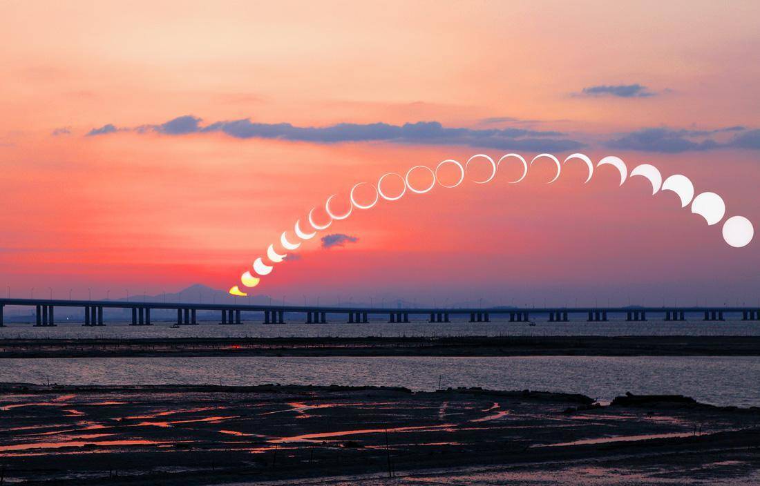 全球多地观测到"火环"日食|印度尼西亚|日食|日环食_新浪新闻