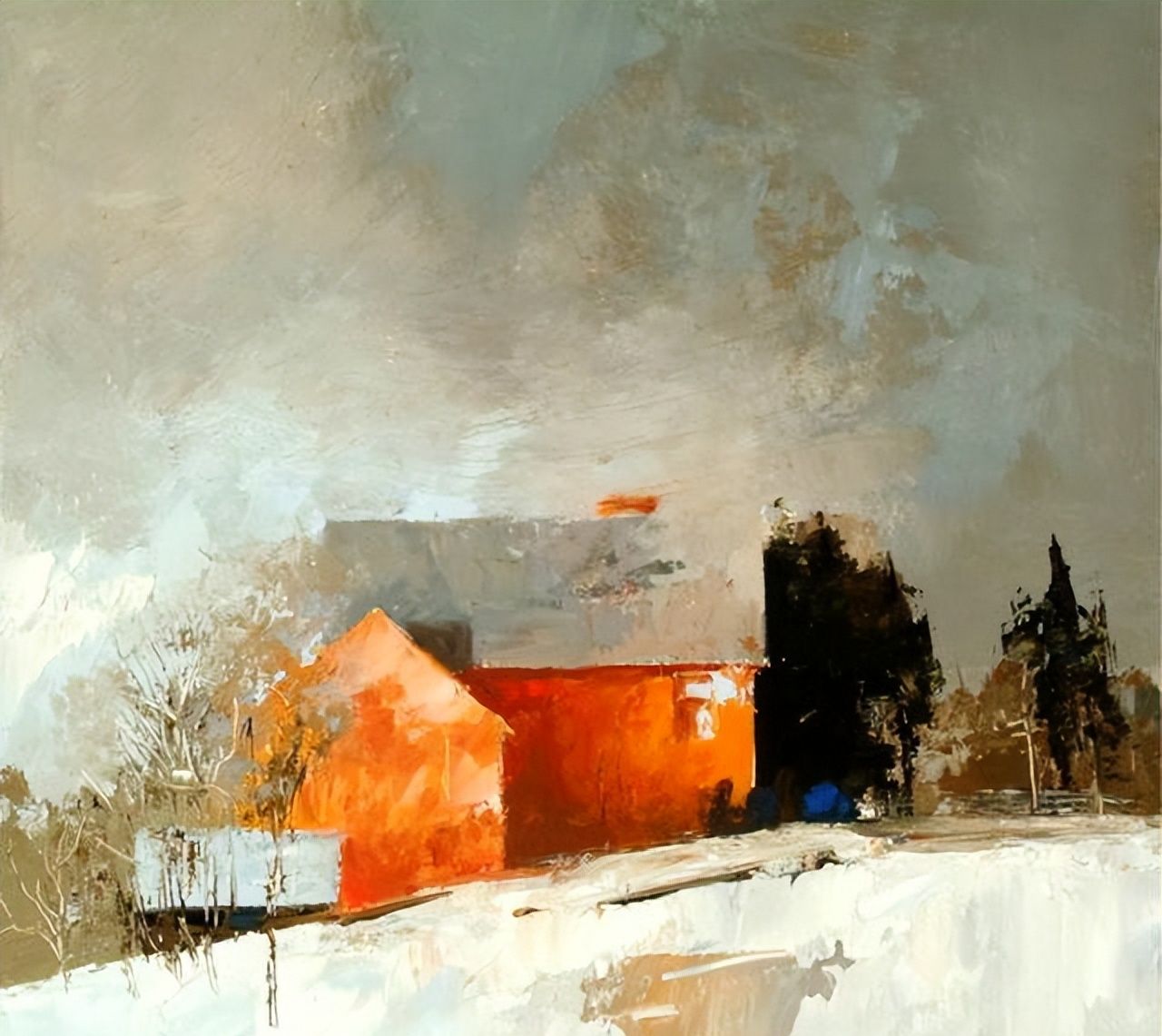 英国画家paulstone极简恬静唯美的水彩风景欣赏