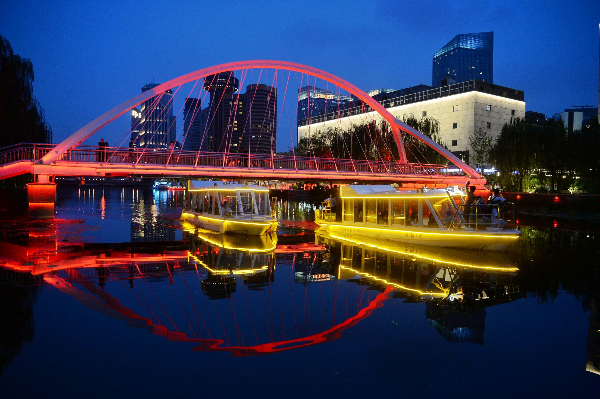 北京亮马河即将通航