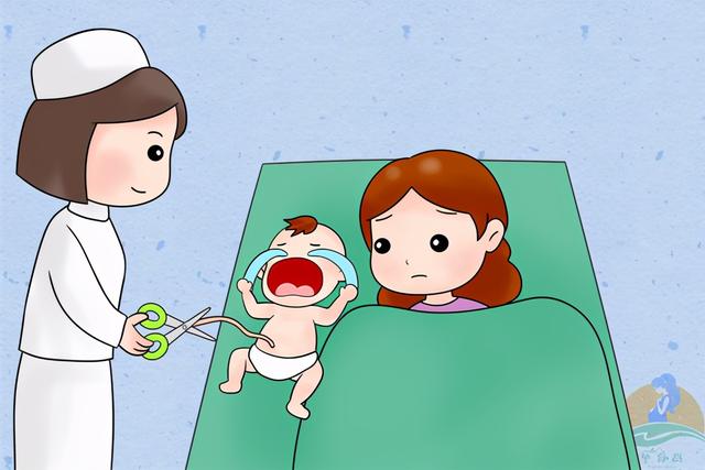 新生儿剪脐带时嚎啕大哭,是因为疼吗?原因每个娃都有,不哭才怪