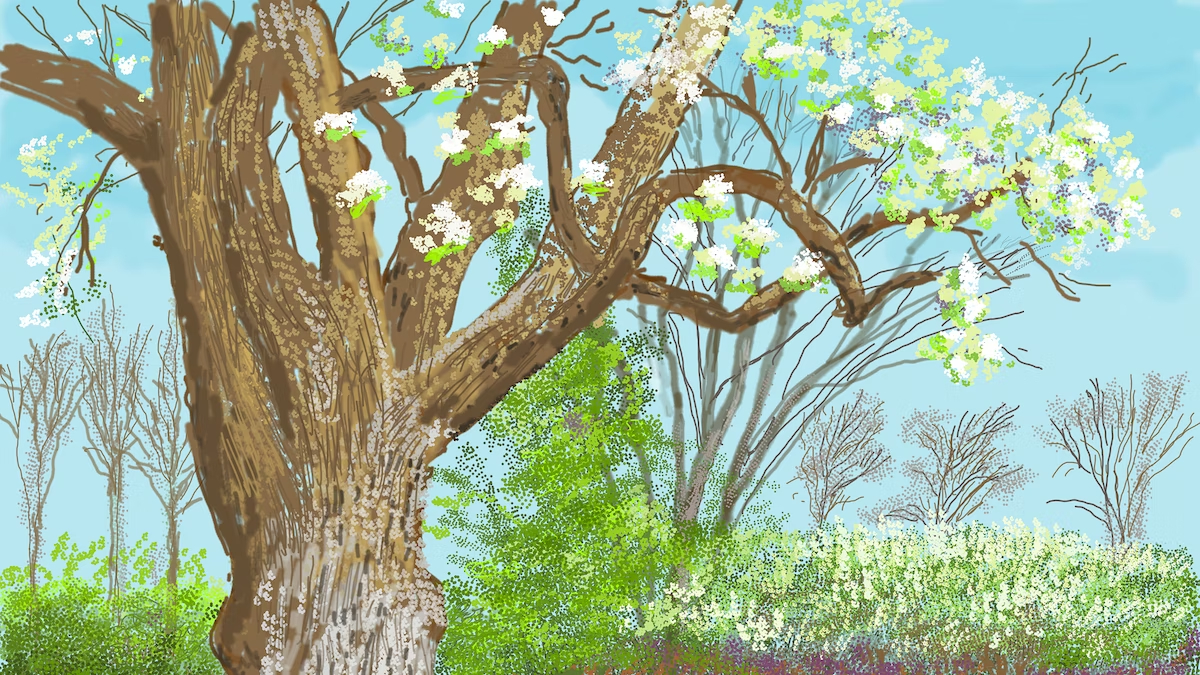 还有哪位艺术家比他还更爱画春呢应该是找不到了