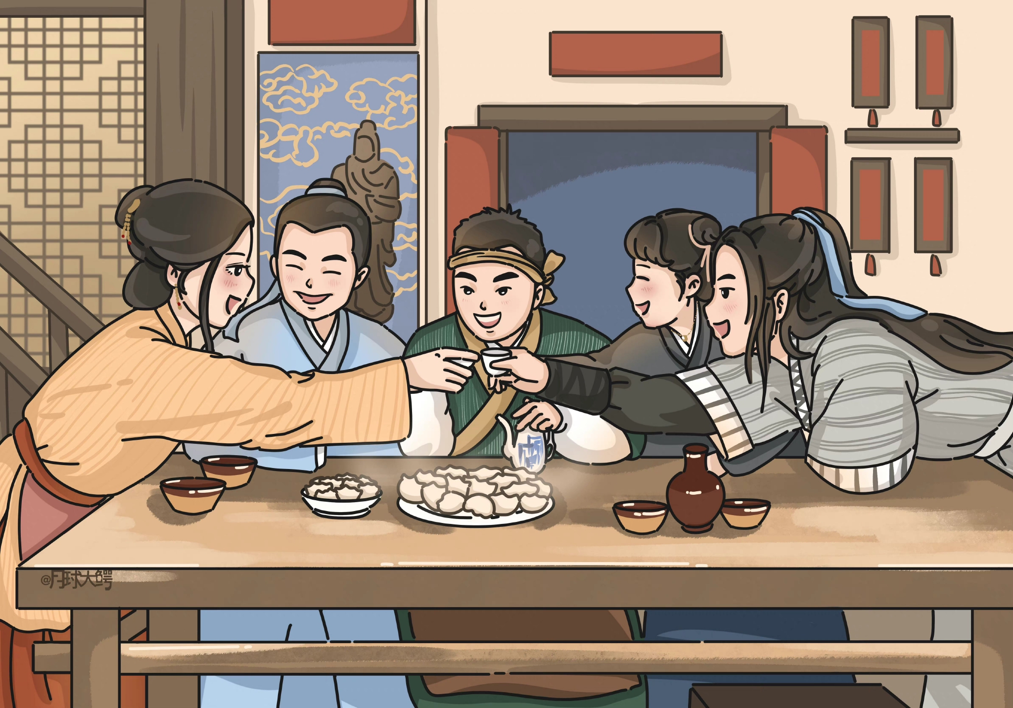 充满烟火气的武林外传背景图/ ipad壁纸