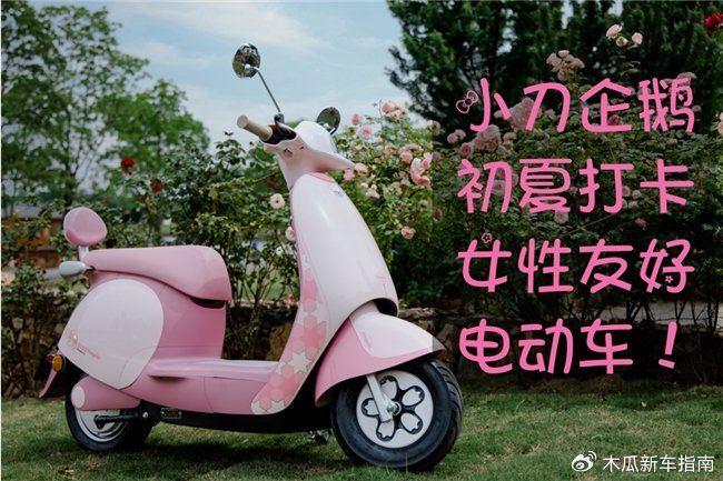 小刀企鹅试骑:萌趣可爱小企鹅 女性友好电动车