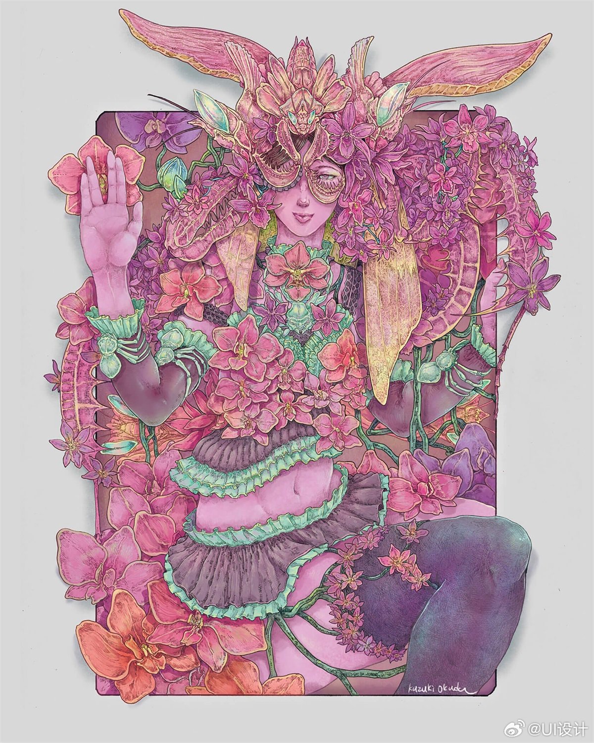 异想天开超细节数字插画作品