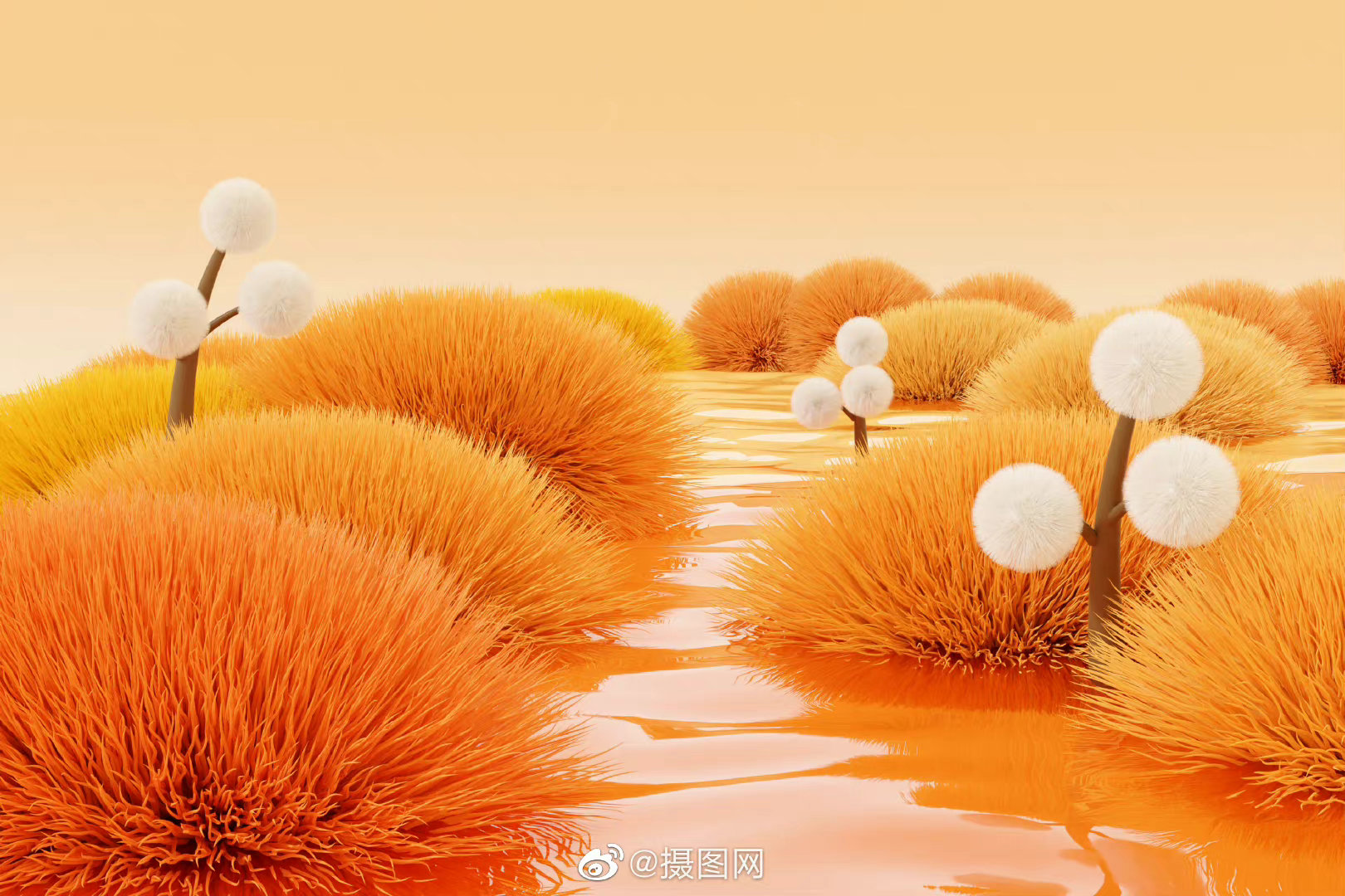 摄图网创意毛绒场景