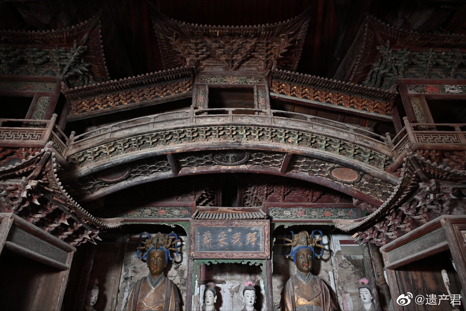 山西晋城小南村二仙庙罕见的北宋天宫楼阁小木作