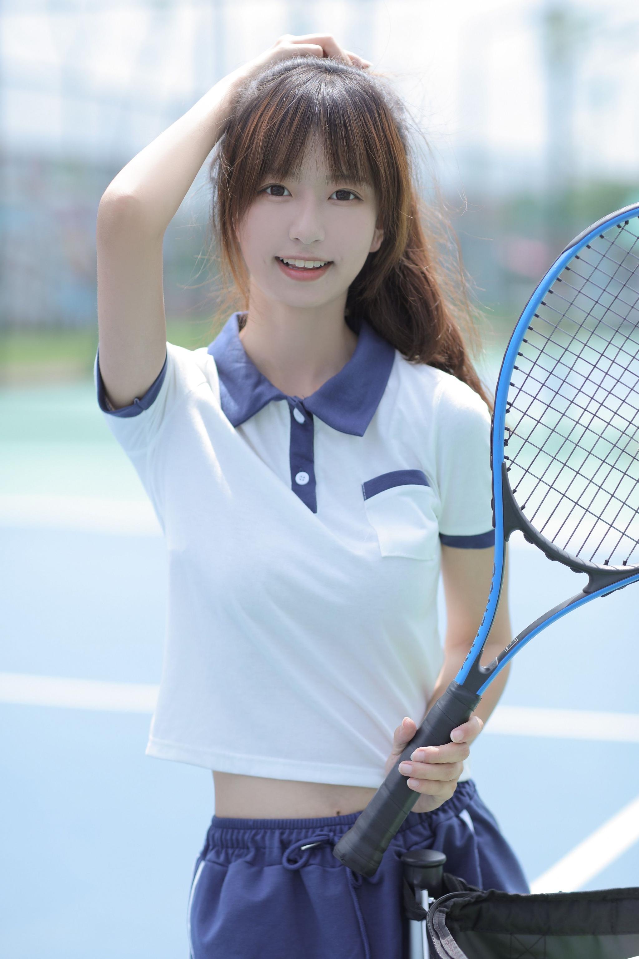 网球少女女神图片
