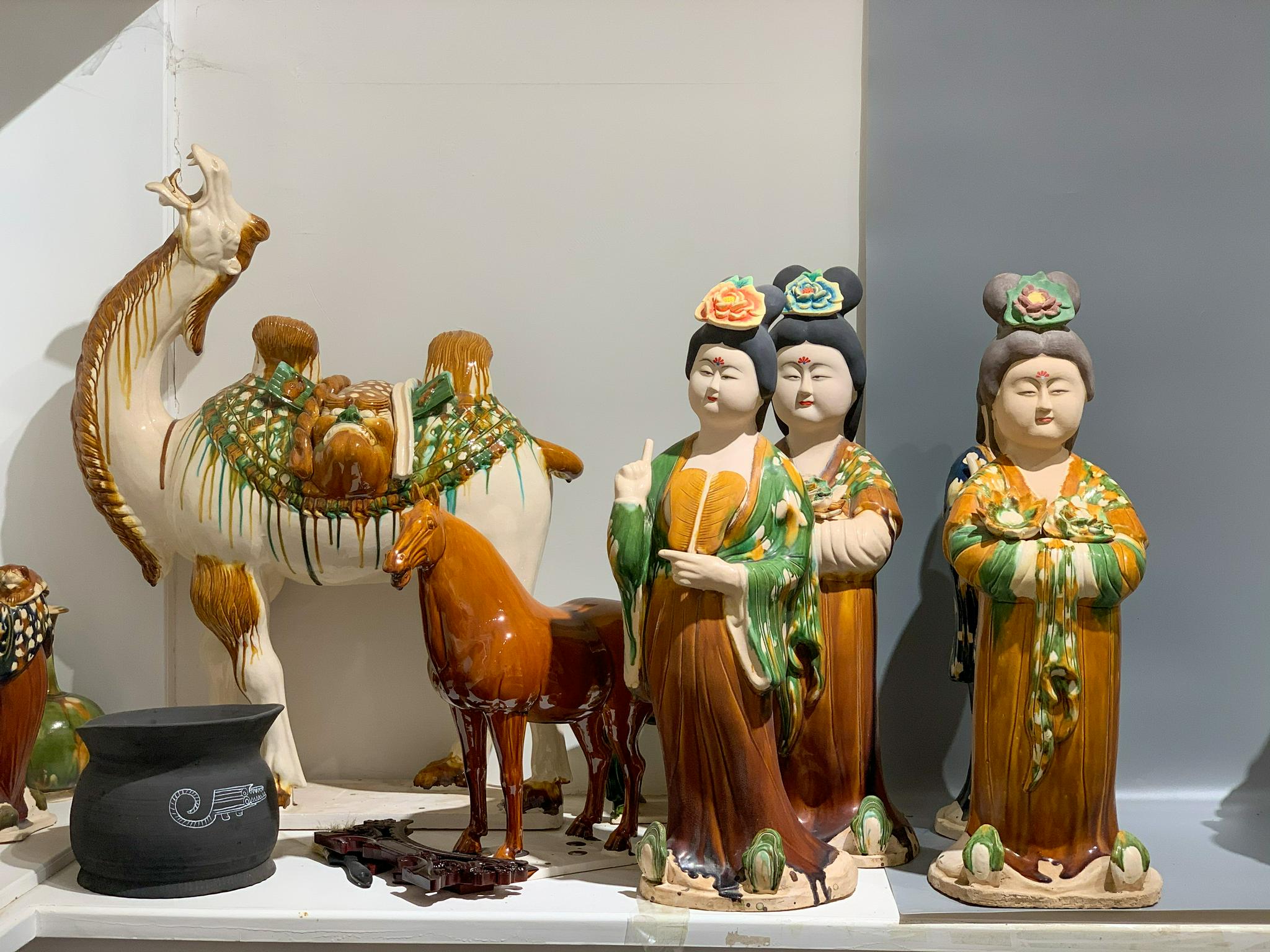 在洛阳拜访唐三彩大师,张二孬大师是中国唐三彩复原第一人……_高清