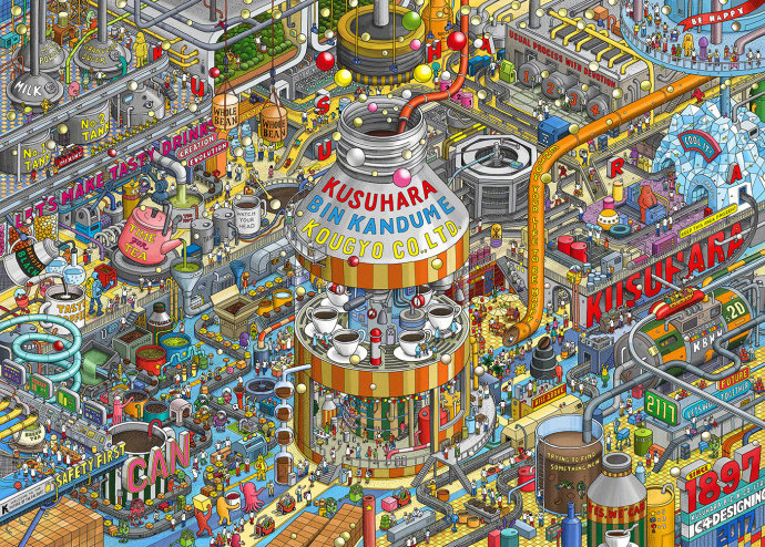 72 满满的细节聚与散的魅力 75 日本插画设计工