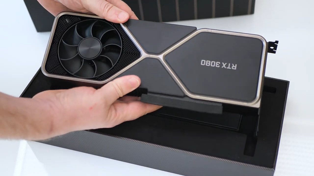 gtx 3080 公版(founder)开箱视频:无type c接口,12针供电__财经头条