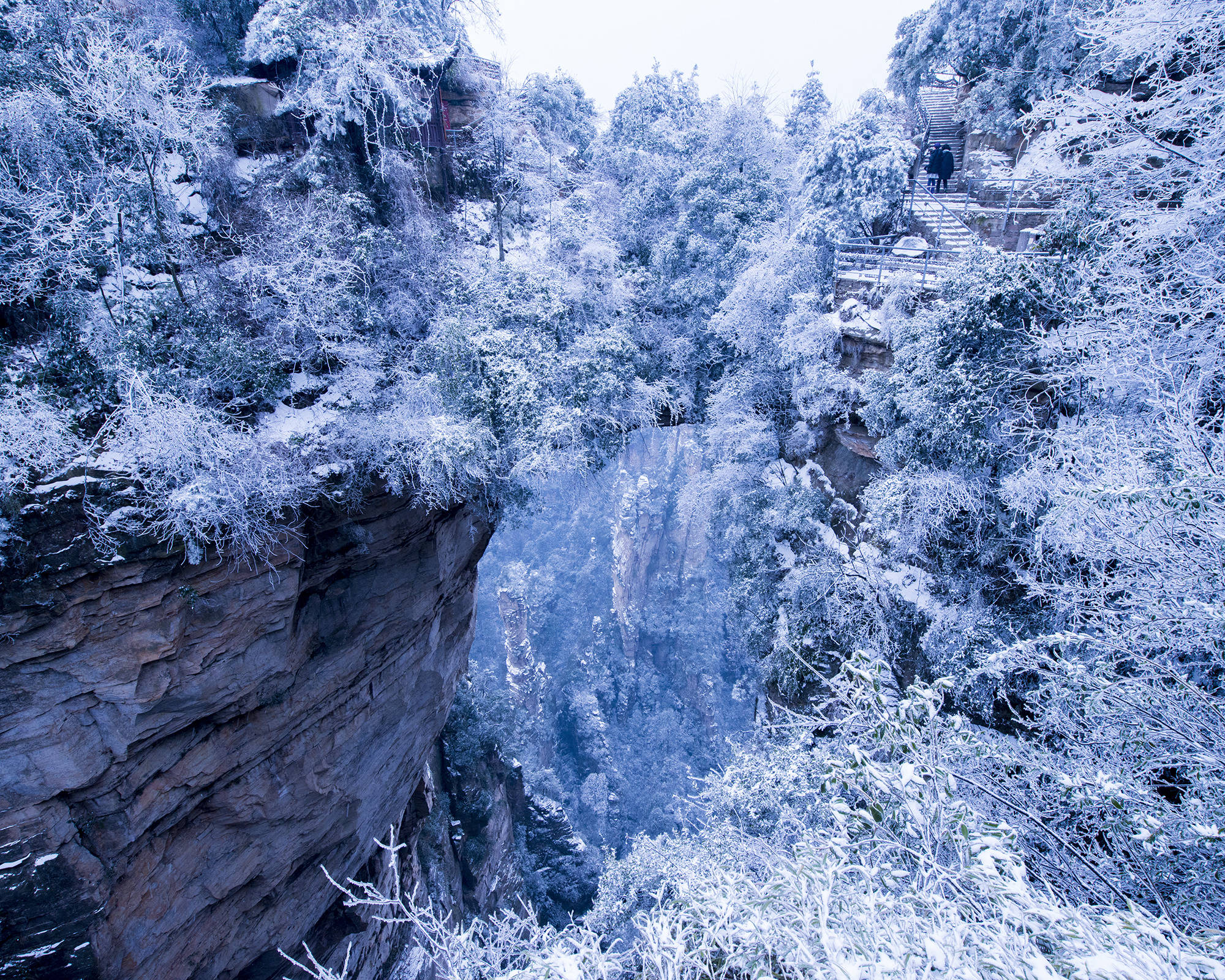 张家界雪景