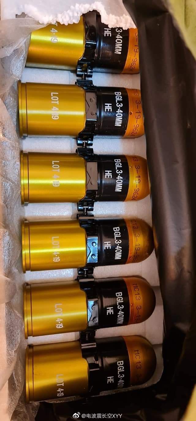 柬埔寨陆军从我国进口的bgl3型40mm高爆杀伤榴弹