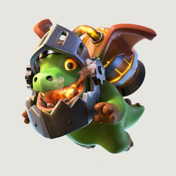 相比于飞龙宝宝,地狱飞龙的攻击距离更远,4格的射程能够快速攻击对于