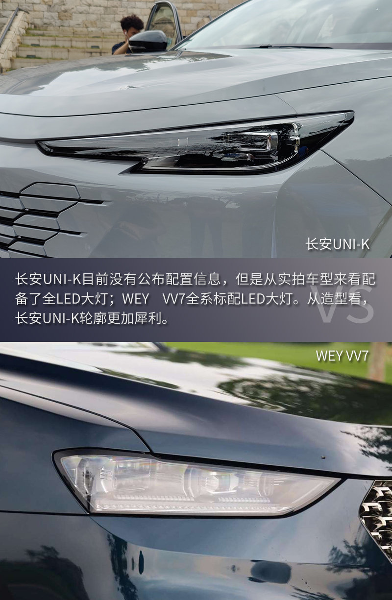 选择困难症犯了 都是年轻化设计 长安uni-k对比wey vv7