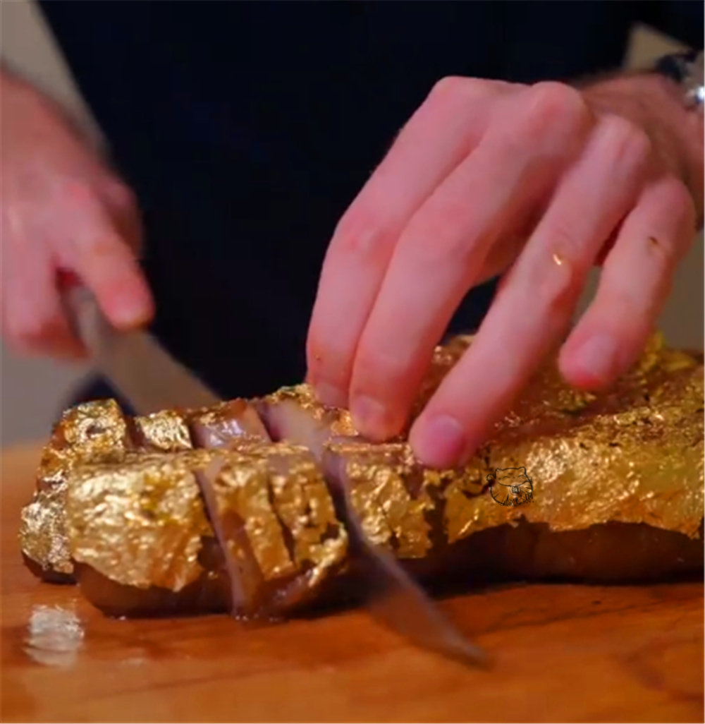 撒盐哥餐厅的招牌金箔烤牛排要价上千英镑真实成本是多少