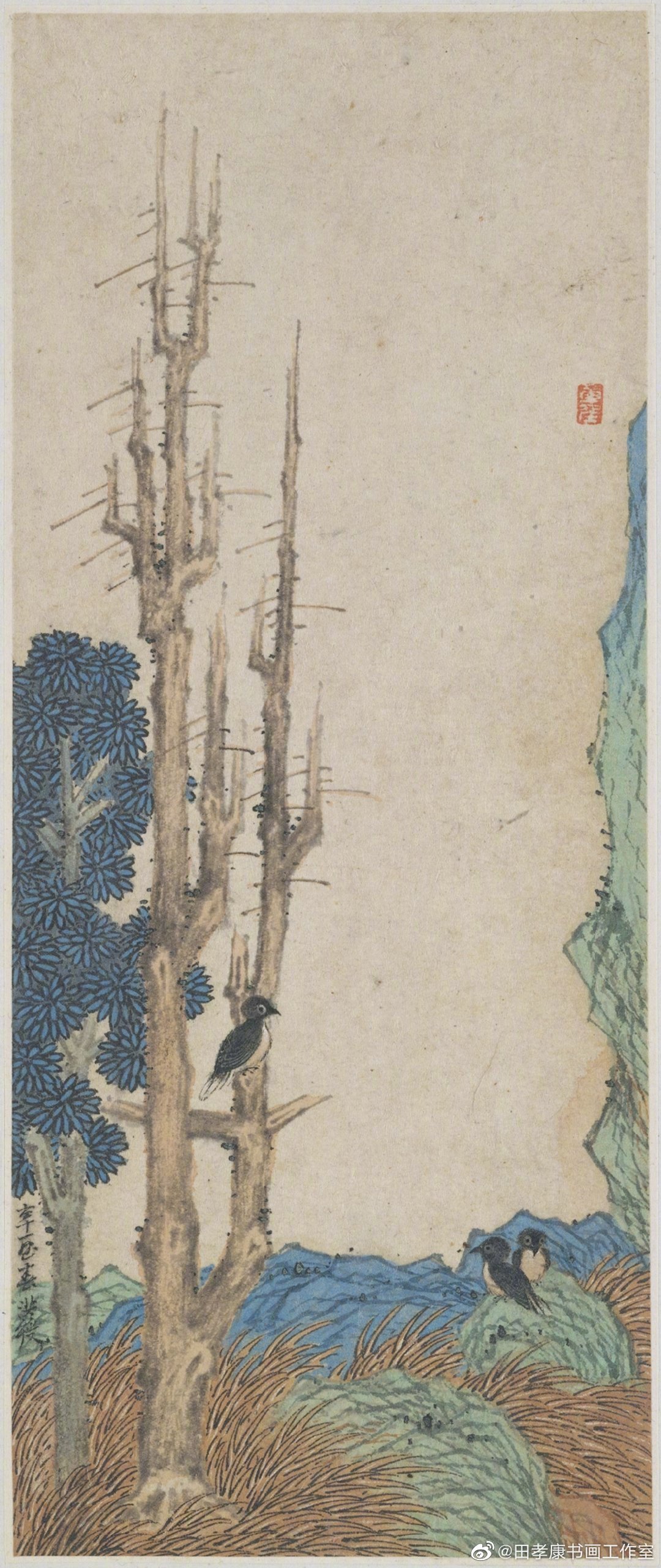 明代陈洪绶《杂画册》,现藏于纽约大都会艺术博物馆