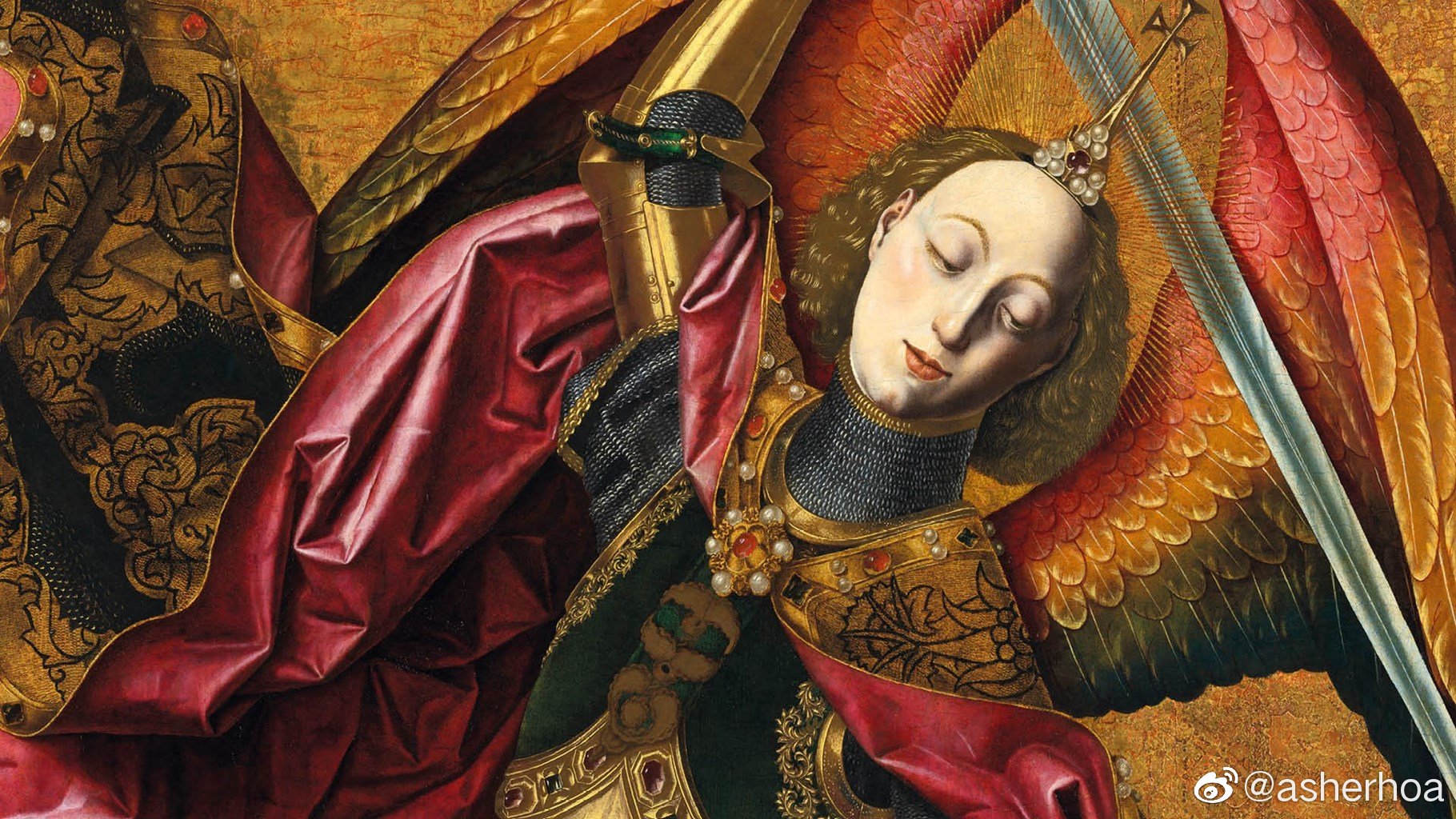 西班牙文艺复兴时期著名画家bartolomé bermejo(约1440-1501)的代表