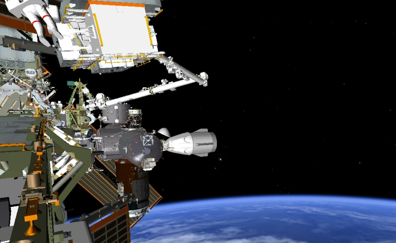 宇航员说在太空行走过程中spacex载人飞船的太空舱看起来很棒