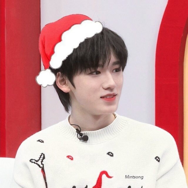 带圣诞帽的宋亚轩是世界上最可爱的小甜豆!@时代少年团-宋亚轩