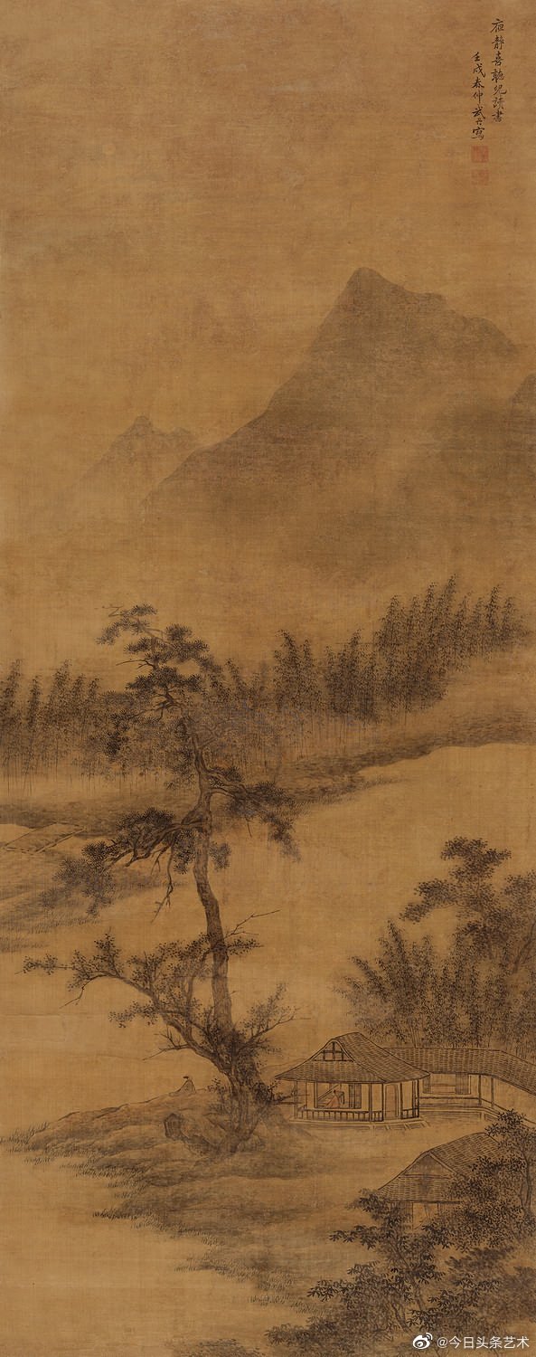 清代画家武丹山水画