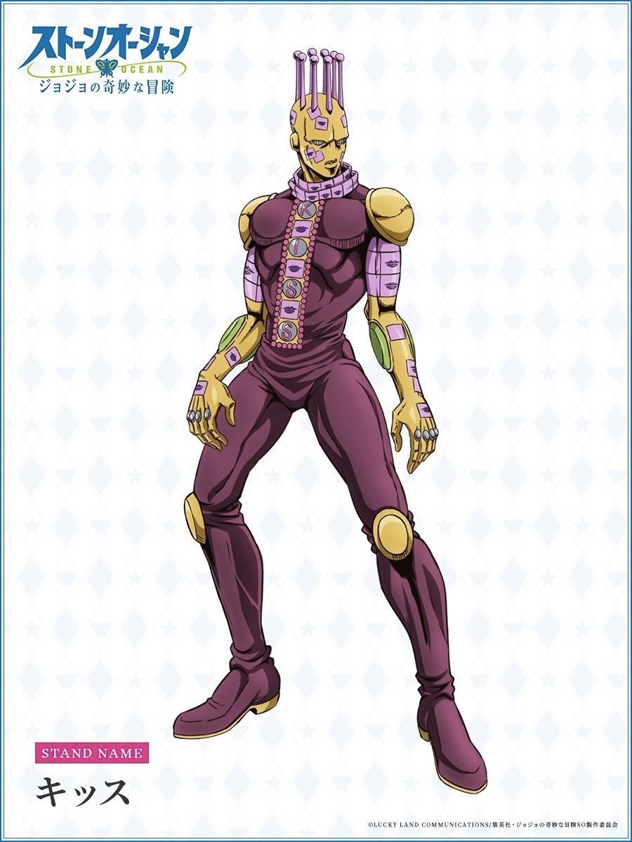 第6部动画《JOJO的奇妙冒险:石之海》公布替身立绘……