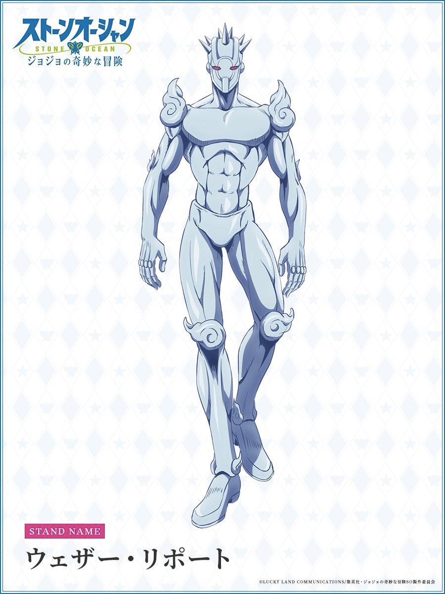 第6部动画《JOJO的奇妙冒险:石之海》公布替身立绘……