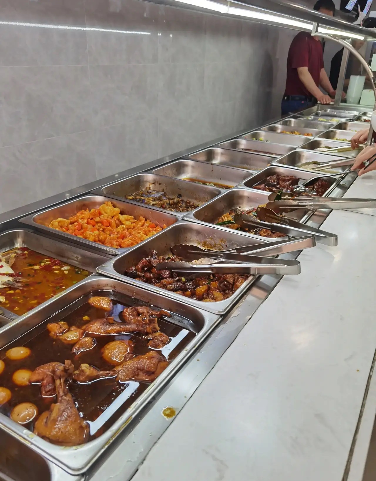 翔安西亭称重自选快餐 第一次看到吃饭还能这样算钱的_高清图集_新浪