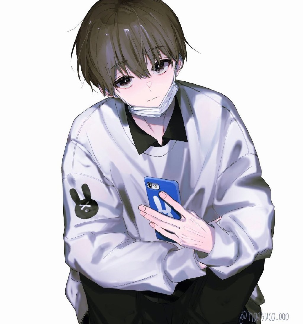 来自日本插画师 なつこ的帅气少年插画,这个插画师真神仙