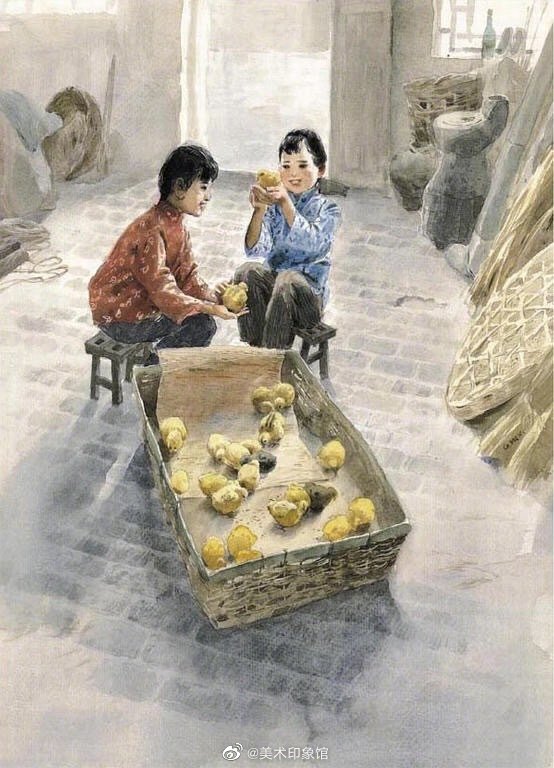 绘本版《城南旧事》由水彩画家关维兴先生绘制插图