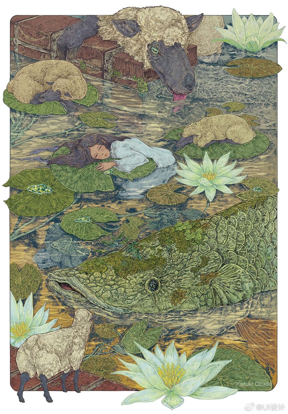 异想天开超细节数字插画作品