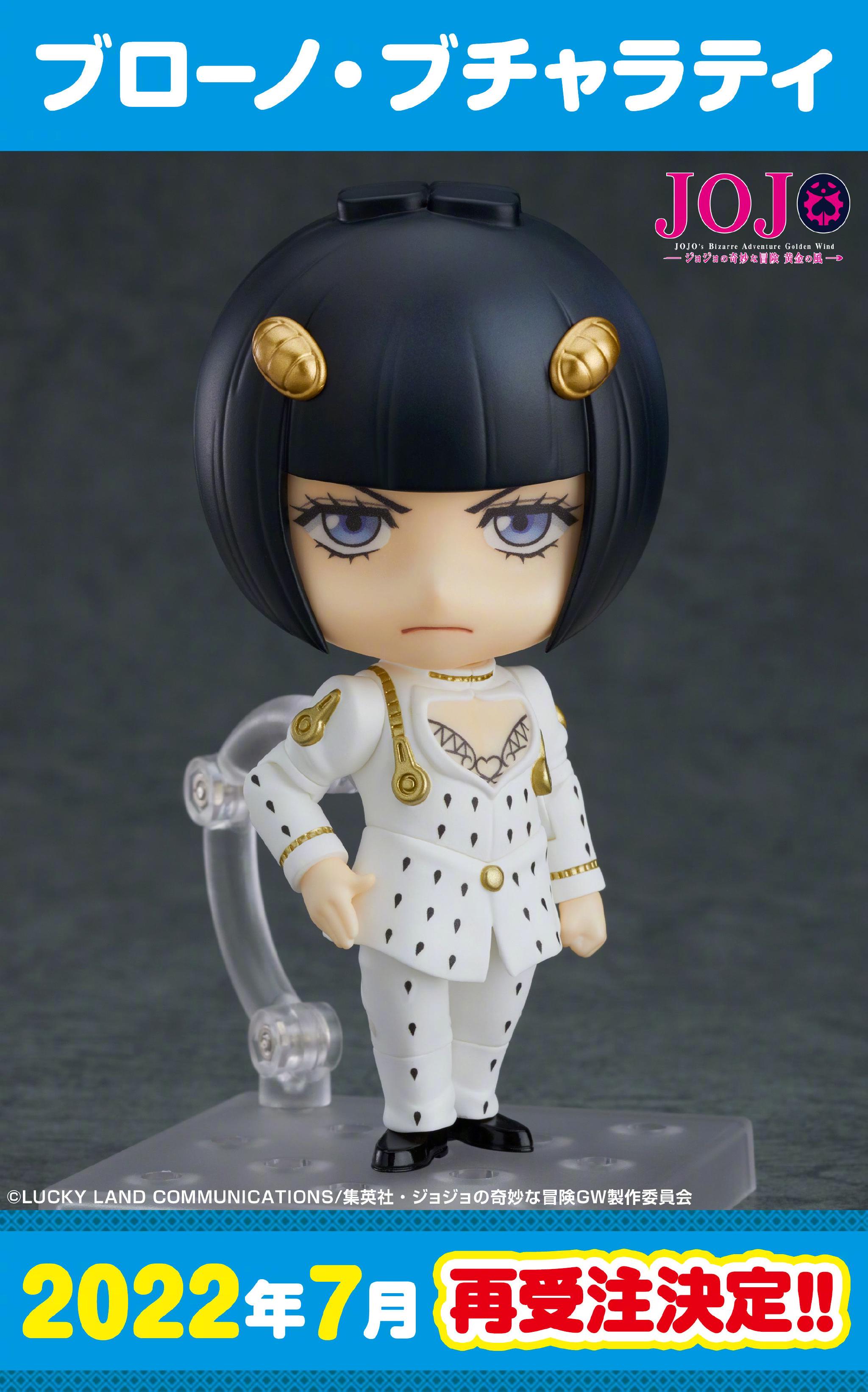 「jojo的奇妙冒险」乔鲁诺·乔巴那 & 布加拉提 粘土人再贩开订!