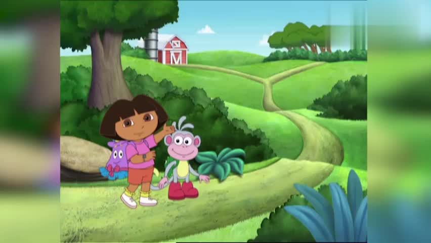 爱探险的朵拉广播开始呼叫背包背包有些着急它想去唱歌