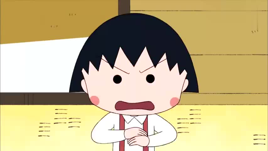 樱桃小丸子爸爸一会一个主意小丸子对他很无奈只能埋头吃饭
