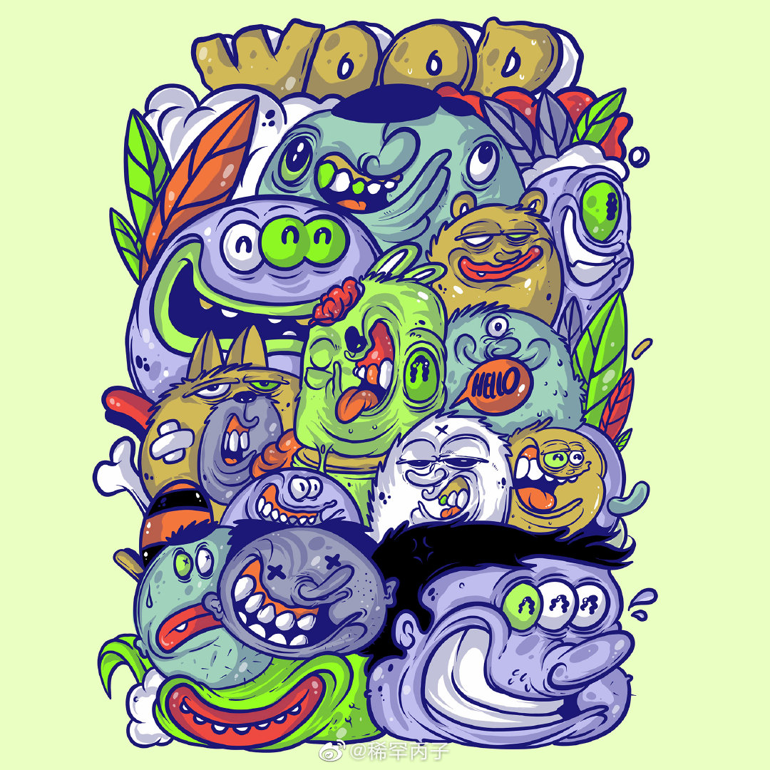 pop图形设计插画