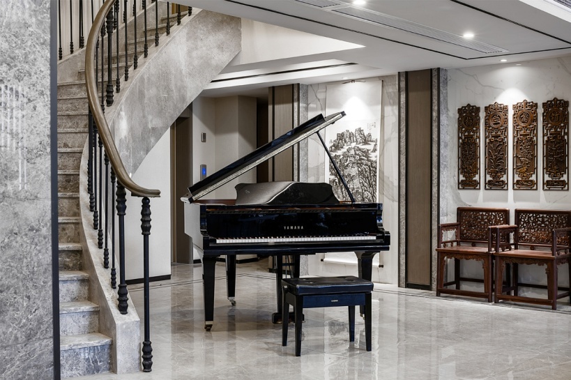 田艾灵作品:1000㎡江景别墅,上下5层大宅,打造现代风雅生活