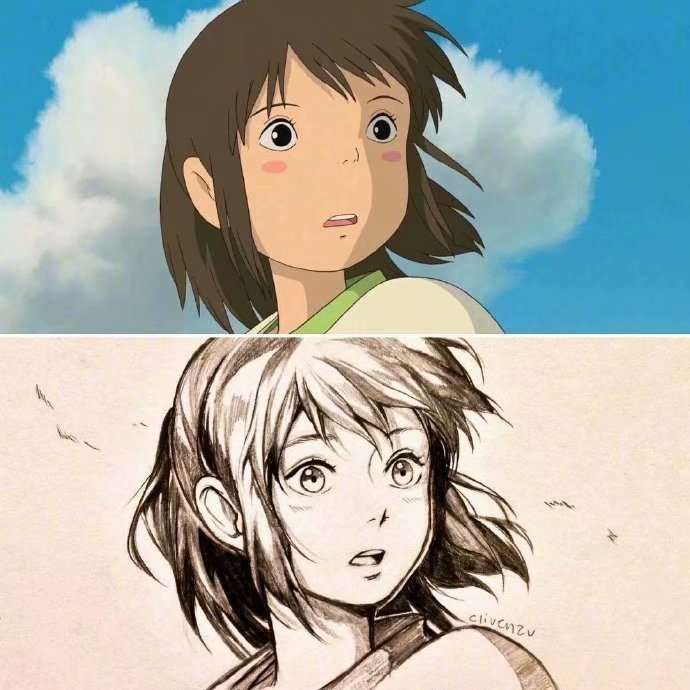 加拿大插画师clivenzu 宫崎骏动画角色的临摹_高清图集_新浪网