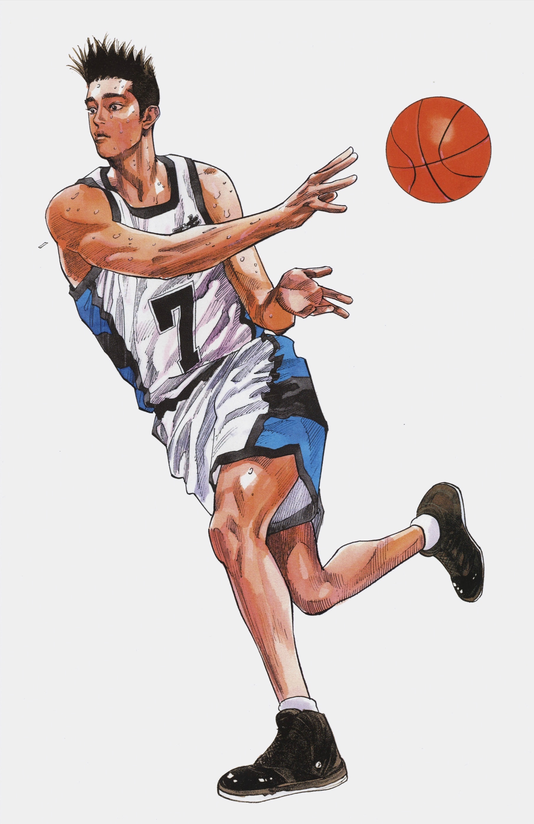 新版《slam dunk》每卷开卷的彩绘插画(第二弹)_高清图集_新浪网