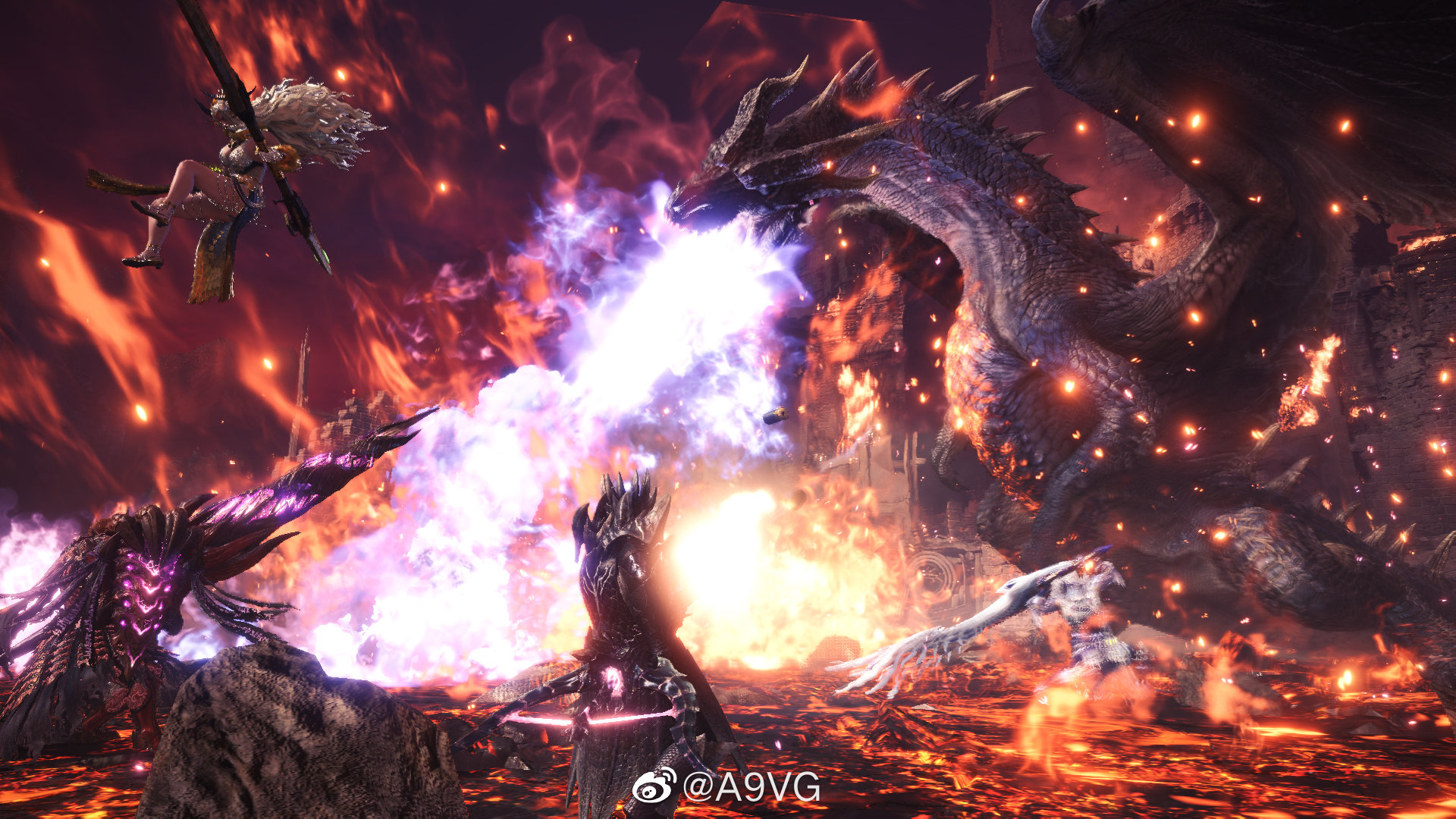 《怪物猎人世界 Iceborne》公开了一组“黑龙”的游戏截图