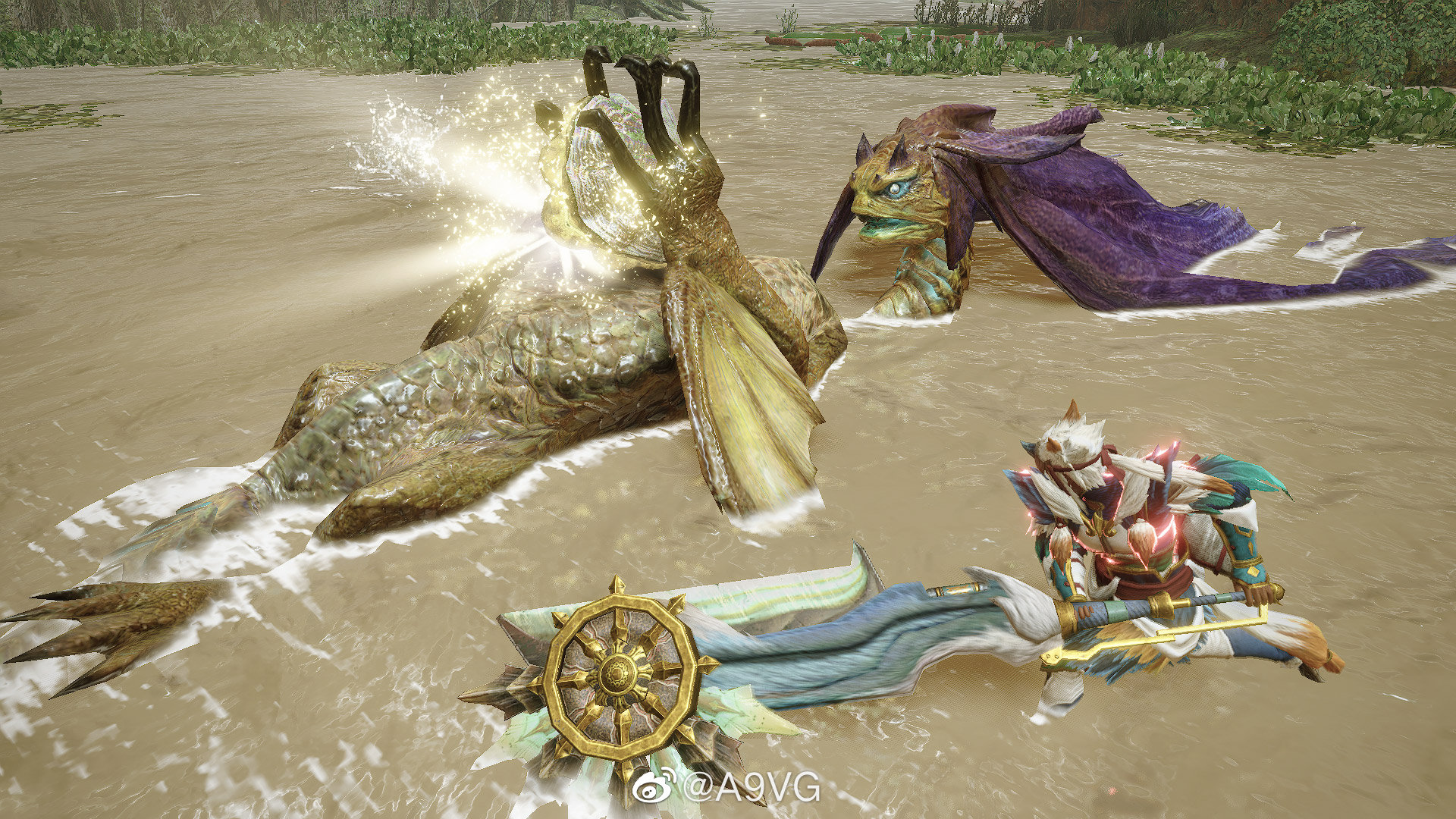 "天狗龙"以及老面孔"毒狗龙"和"水兽",全新的狩猎场"水没林"同步公开