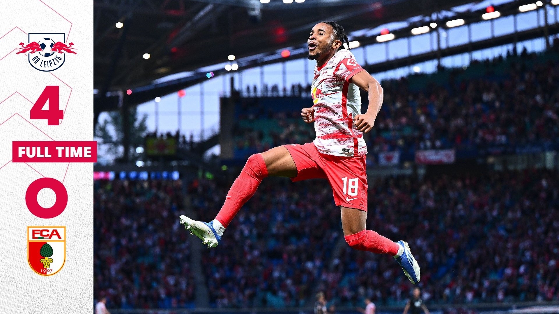 莱比锡红牛主场40大胜奥格斯堡队