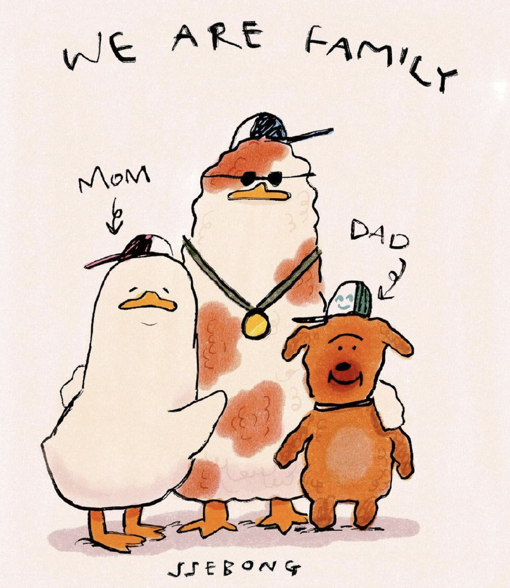 韩国插画师 ssebong kim 笔下鸭鸭的生活,配色温暖……_高清图集_新浪